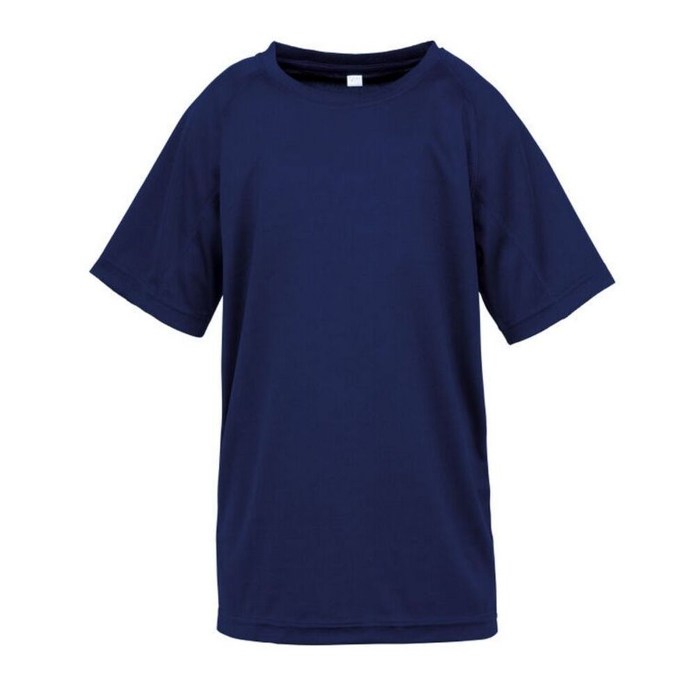 Spiro Impact Childrens/Kids Junior Performance Aircool T-Shirt / Navy Blue